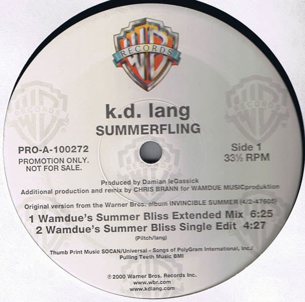 k.d. lang - Summerfling