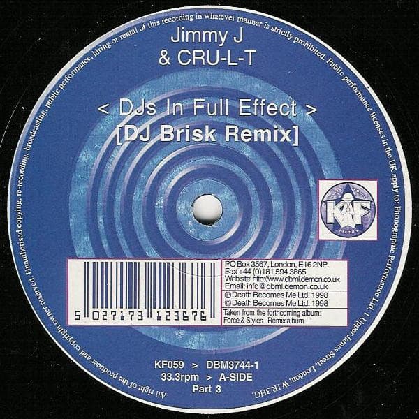 Jimmy J & Cru-L-T - DJ's In Full Effect (DJ Brisk Remix)