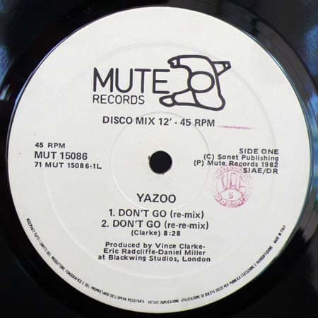 Yazoo - Don't Go (Re-Mix)