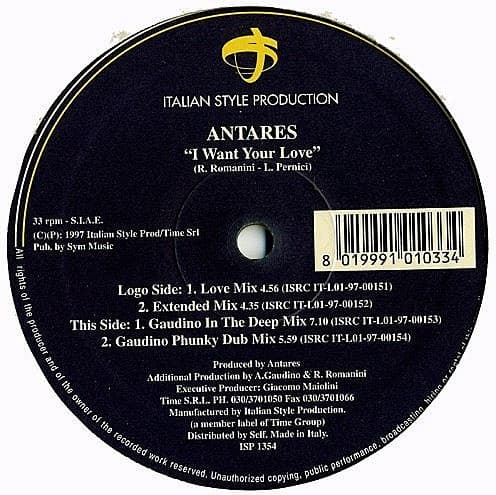 Antares (3) - I Want Your Love