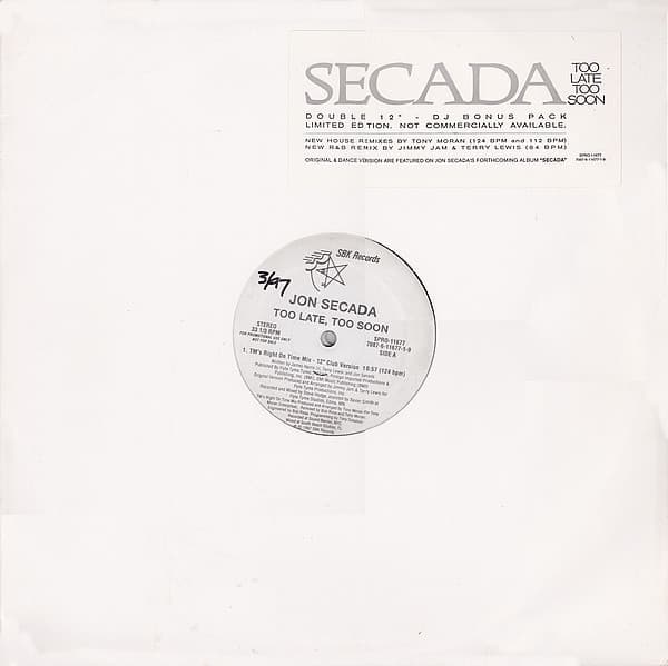Jon Secada - Too Late, Too Soon