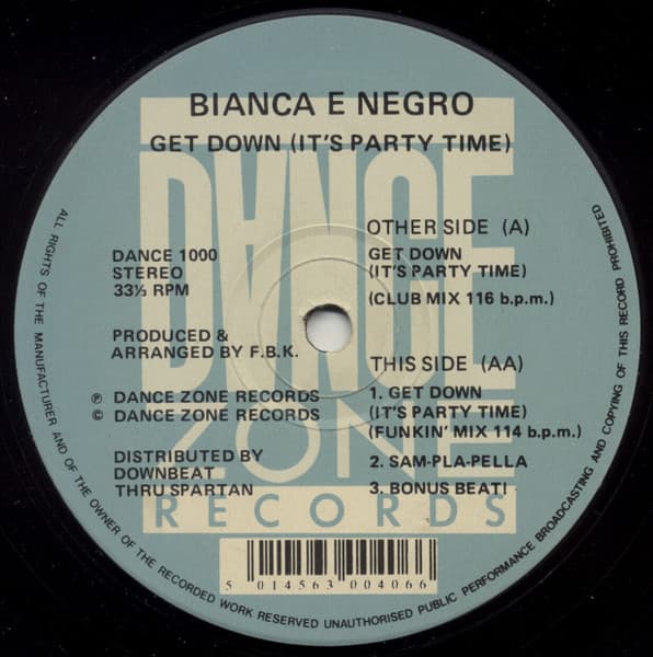 Bianca E Negro - Get Down (It's Party Time)