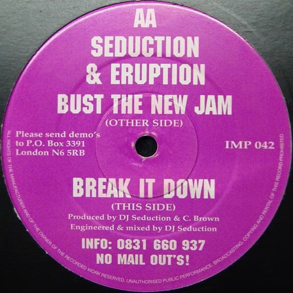 DJ Seduction & Eruption - Bust The New Jam / Break It Down