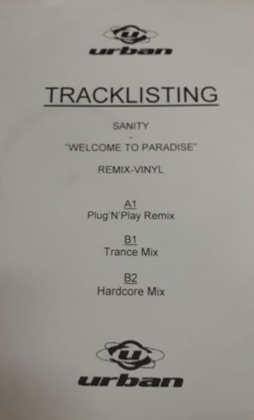Sanity - Welcome To Paradise