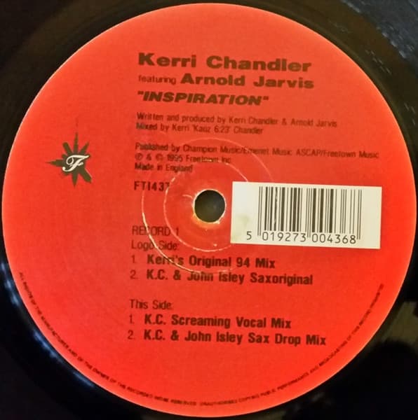 Kerri Chandler Featuring Arnold Jarvis - Inspiration