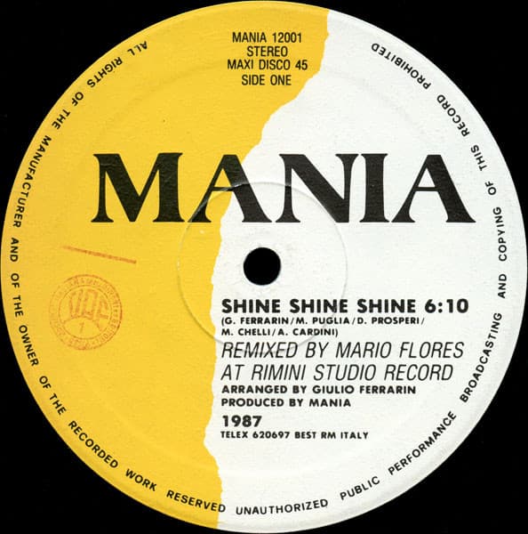 Mania - Shine Shine Shine (Remix)