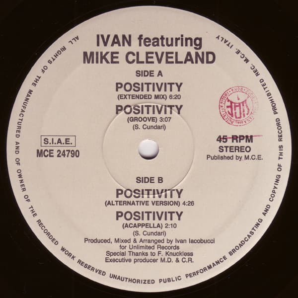 Ivan Iacobucci Featuring Mike Cleveland - Positivity